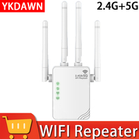 1200M Wireless Wi Fi Router WiFi Repeater Wifi Signal Booster Dual-Band 2.4G 5G WiFi Extender EU Plugs WiFi Amplifier Extender