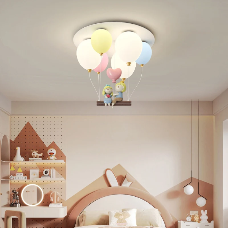 Colorful Balloons Children's Room Ceiling Lamps Boys Girls Bedroom Decor Lights Romantic Warm Nursery Baby Room Ceiling Lights