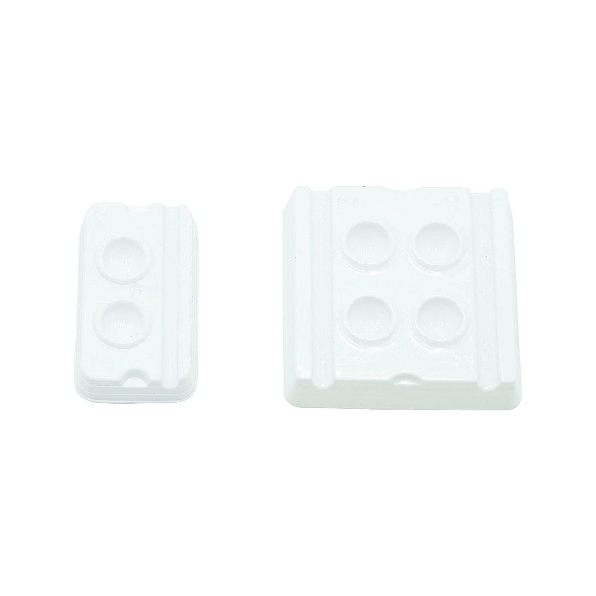 50pcs/100pcs Dental Disposable Mixing Wells Bonding Resin Adhesive Plastic Palette 2/4 Slots Applicator Trays Dentistry Material