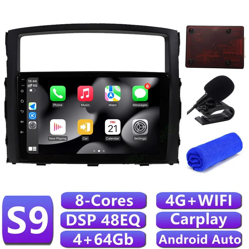4G DSP Android 12 For Mitsubishi Pajero V90 V93 V97 Car Multimedia