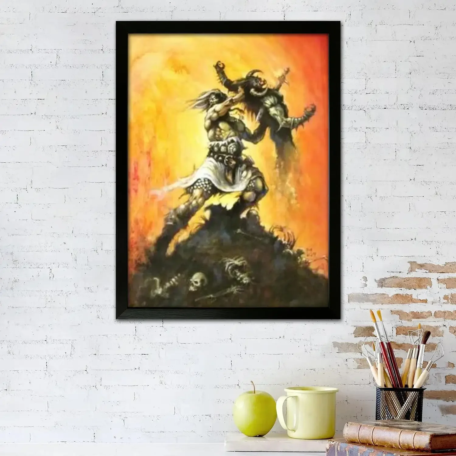 frazetta painter Canvas Art Poster, Wall Art, Picture Print, Modern Family, Bedroom Decor, Posters,Decorative painting