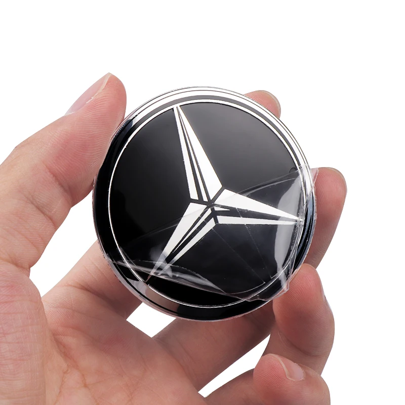 4Pcs 56/60/65MM 56mm Car Wheel Center Cover Sticker Hub Cap For Mercedes Benz AMG W204 W205 Amg W211 Smart Fortwo 451 W203 W222