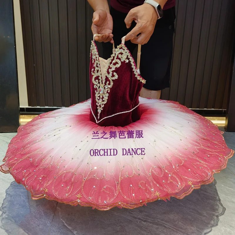 

BT2507153 Professional Custom Size Custom Color Kids Girls Women Adult Red Ballet Tutu Costumes