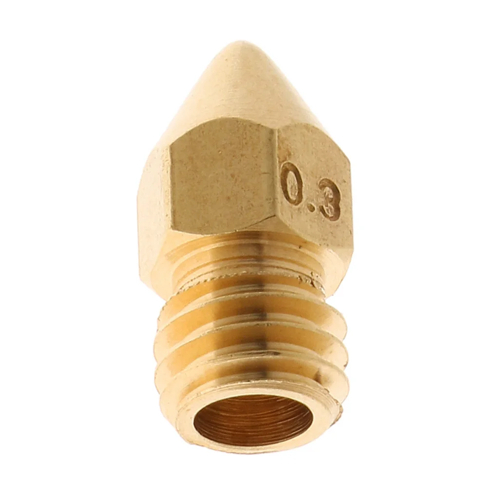 

0.3mm Brass Nozzle for 1.75mm 3D Printers Head Hotend Extruder Accessories