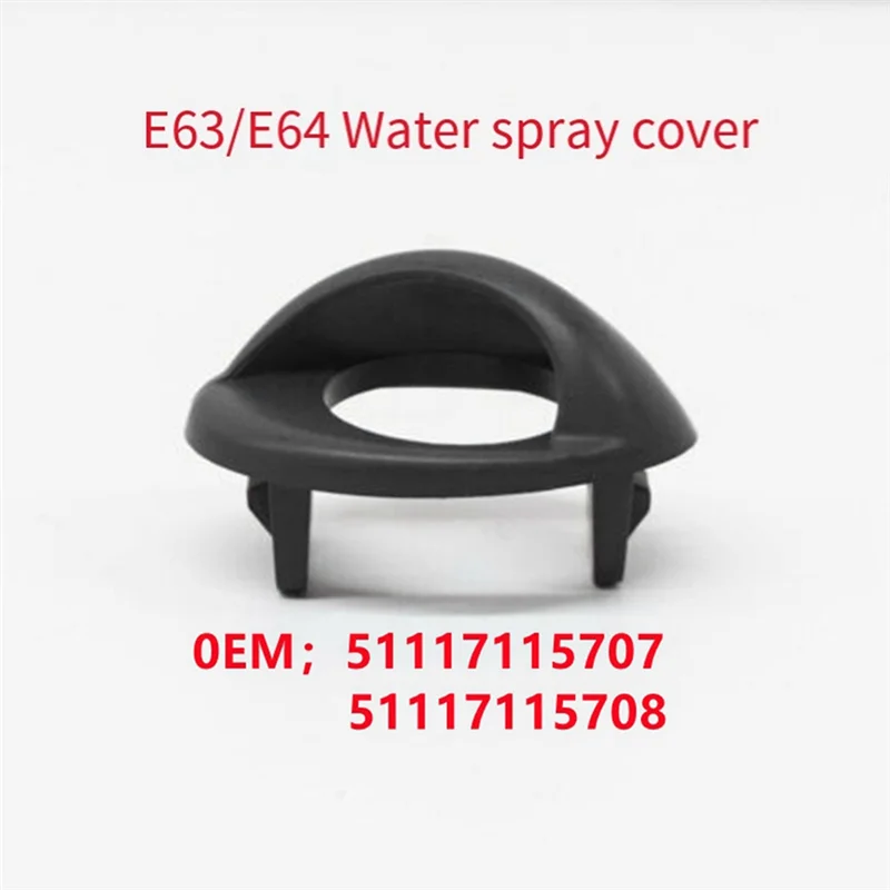 

1 Pair Car Headlight Washer Primed Caps Covers For BMW 6 Series E63 E64 2004-2010 51117115707 51117115708-A99D