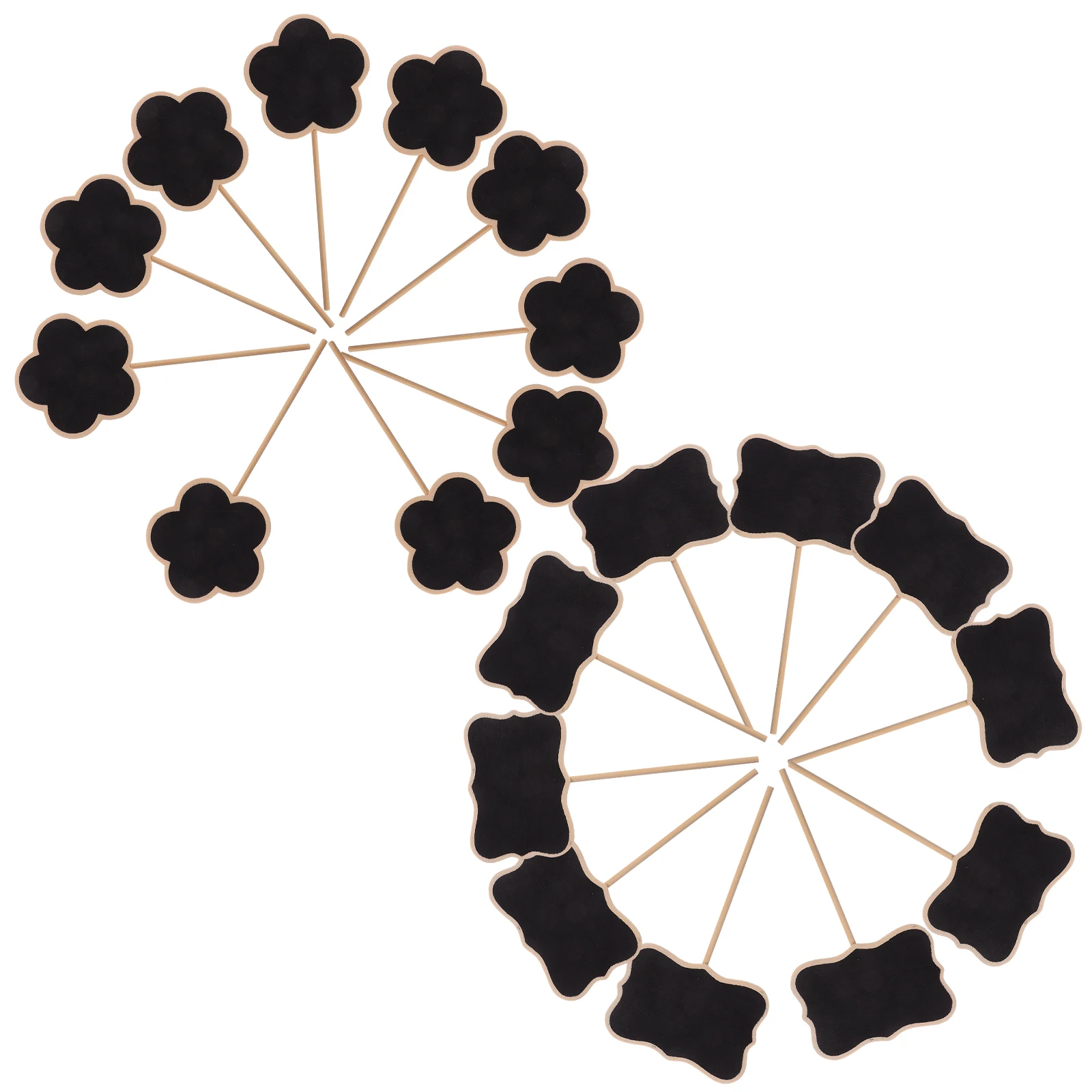 

20Pcs Wooden Chalkboard Plant Labels Garden Flower Tags Stakes for Plant Identification Potted Succulent Markers Reusable Garden