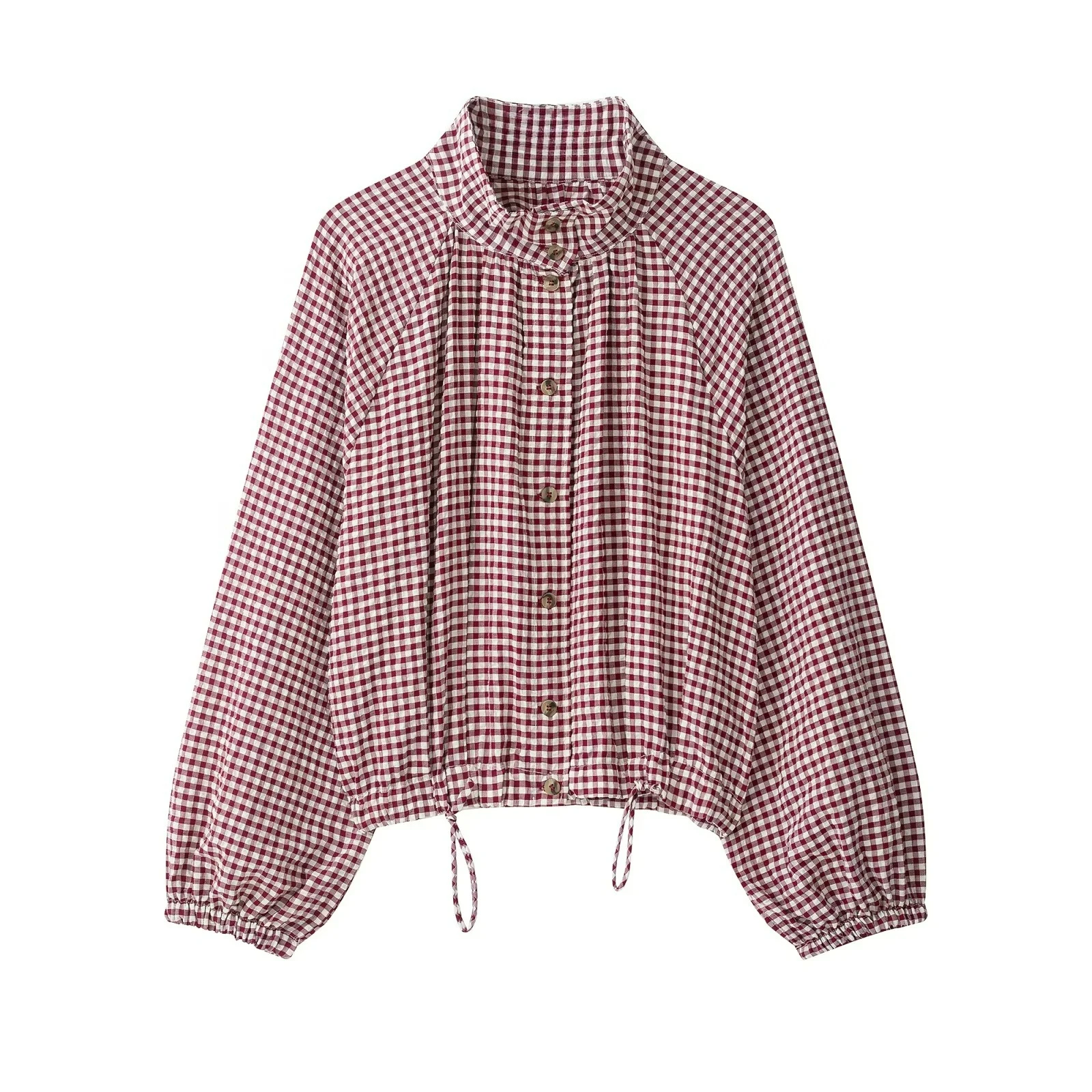 KONDALA Damen Lässige Elegante Karierte Hemdjacke 2026 Frühling Herbst Trendige High-Street Vintage Jacke Vielseitige Pendlerjacke für Damen – Detail 12