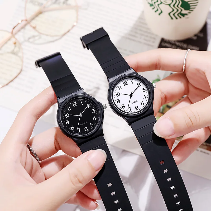 Simple Fashion Quartz Watch for Women Students Wrist Watches Silicone Strap Watch Wholesale Reloj Mujer Elegante Reloj De Mujer