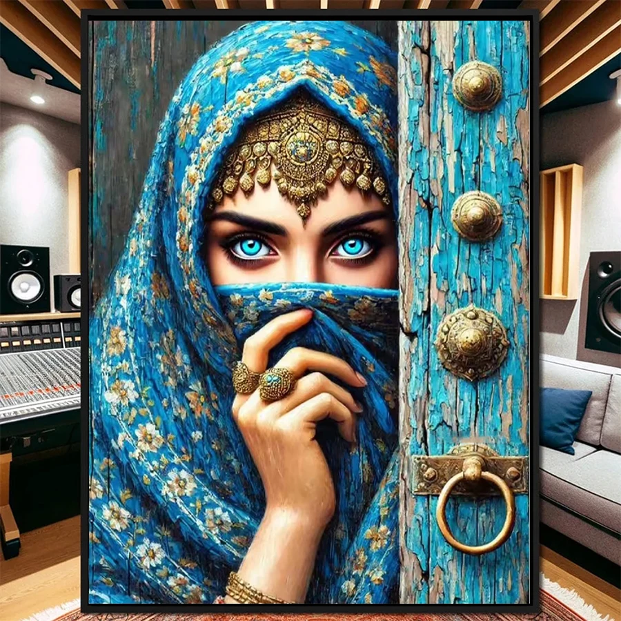 

5D алмазная живопись, художественный комплект, арабская красивая вуаль, женщина, сделай сам, полная алмазная картина, драгоценный камень, художественные ремесла, украшение для взрослых