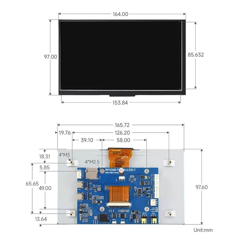 carte-de-developpement-dt22-avec-ecran-lcd-tactile-capacitif-de-7-pouces-resolution-800x480-pour-raspberry-pi-pico-2-rp2350b-projets-embarques-diy