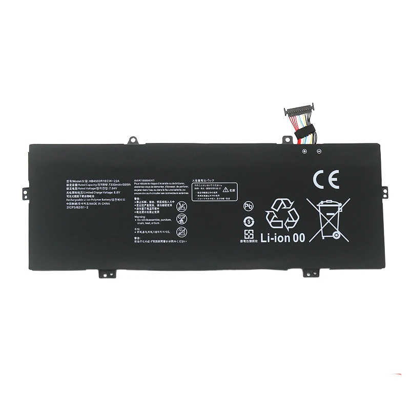 7.64V 56WH HB4593R1ECW-22A Battery for HUAWEI MateBook 14 2020 2021 Series KLVD-WFH9 KLVL-WFH9 MACHD-WFE9Q MACHD-WFE9