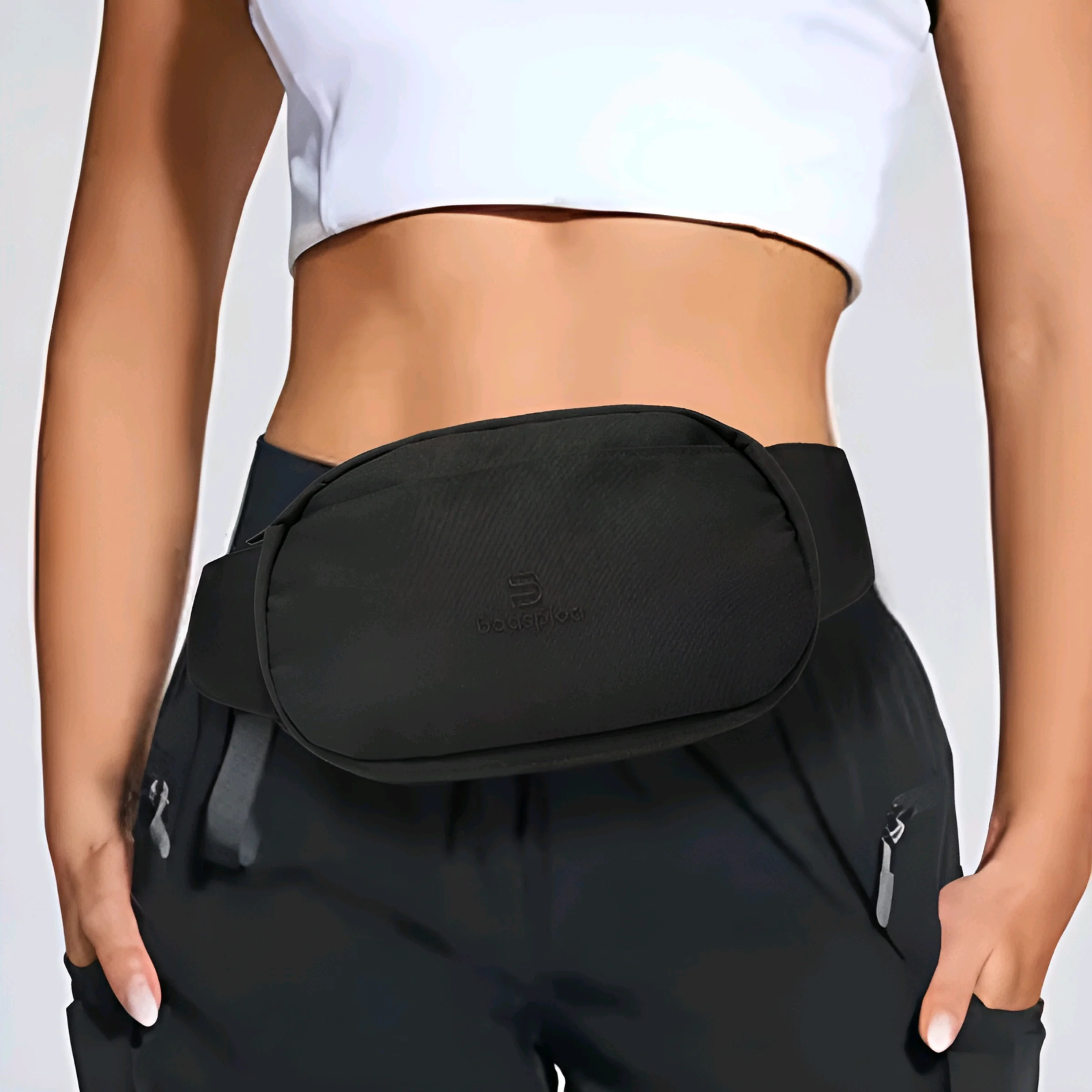 

Baasploa Men Women Waterproof Anti-theft Running Cycling Belt Bag Multi-functional Ultra-thin Travel Waist Bag Fanny Pack Bumbag
