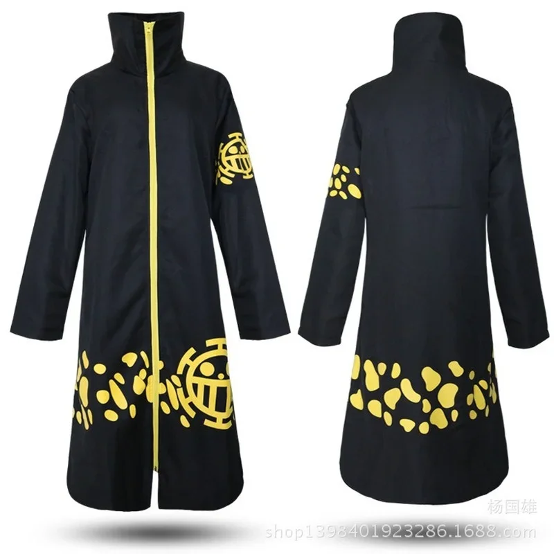 Anime  Trafalgar Law After 2 Years Cosplay Costume Coat Cloak Outerwear Hat Free shipping