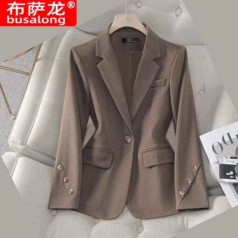 

Новый стильный модный костюм, повседневный женский профессиональный пиджак с длинными рукавами, официальная куртка, рабочая одежда8917