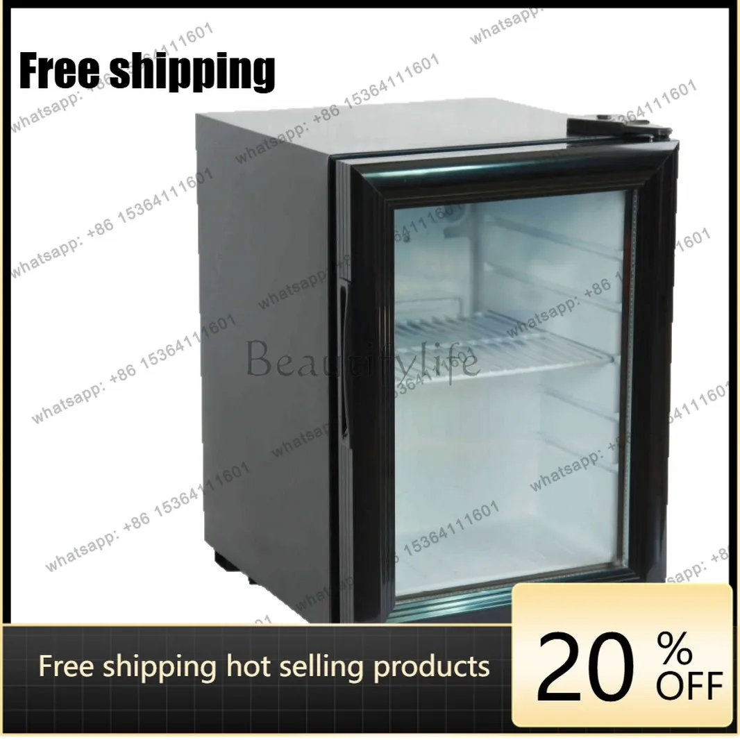 70L Function Refrigerated Display Cabinet Glass Door Advertising Sticker