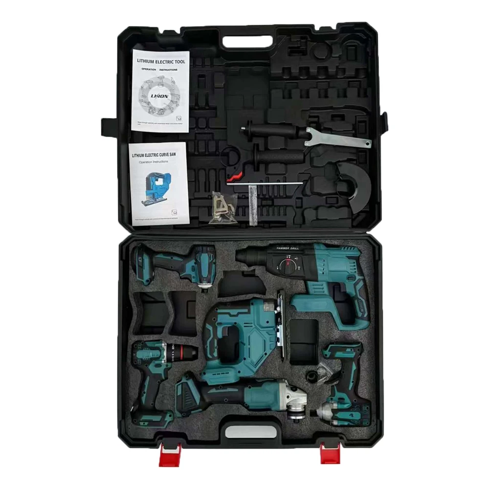 Original brand new Big Discount !!!available Sales for MK·T Combo Power Tools 6 Kits Tool Set 20v Volt Cordless Drills Battery D