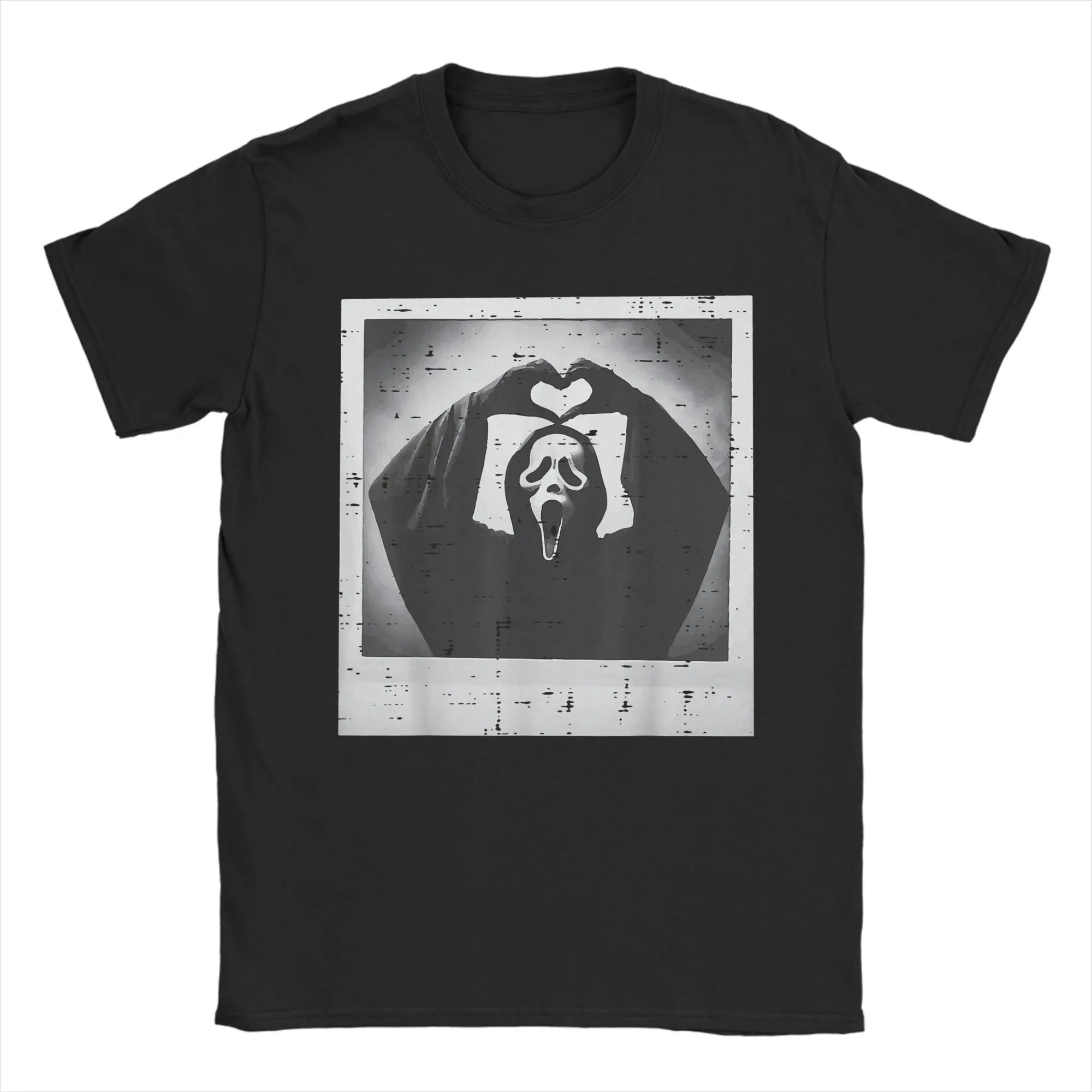 

Halloween Scary Face Hand Heart Horror T Shirt For Man Summer Streetwear T Shirts O Neck Fashion Tee Shirt Big Size Print Tops