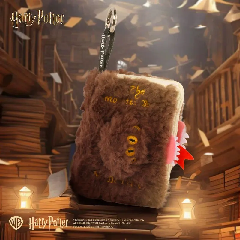 HUGKIS Original Harry Potter 8-16cm Monster Book Birthday Cake Dobby The Elf Plush Dolls Keychain Movie Collectible Stuffed Gift view 4