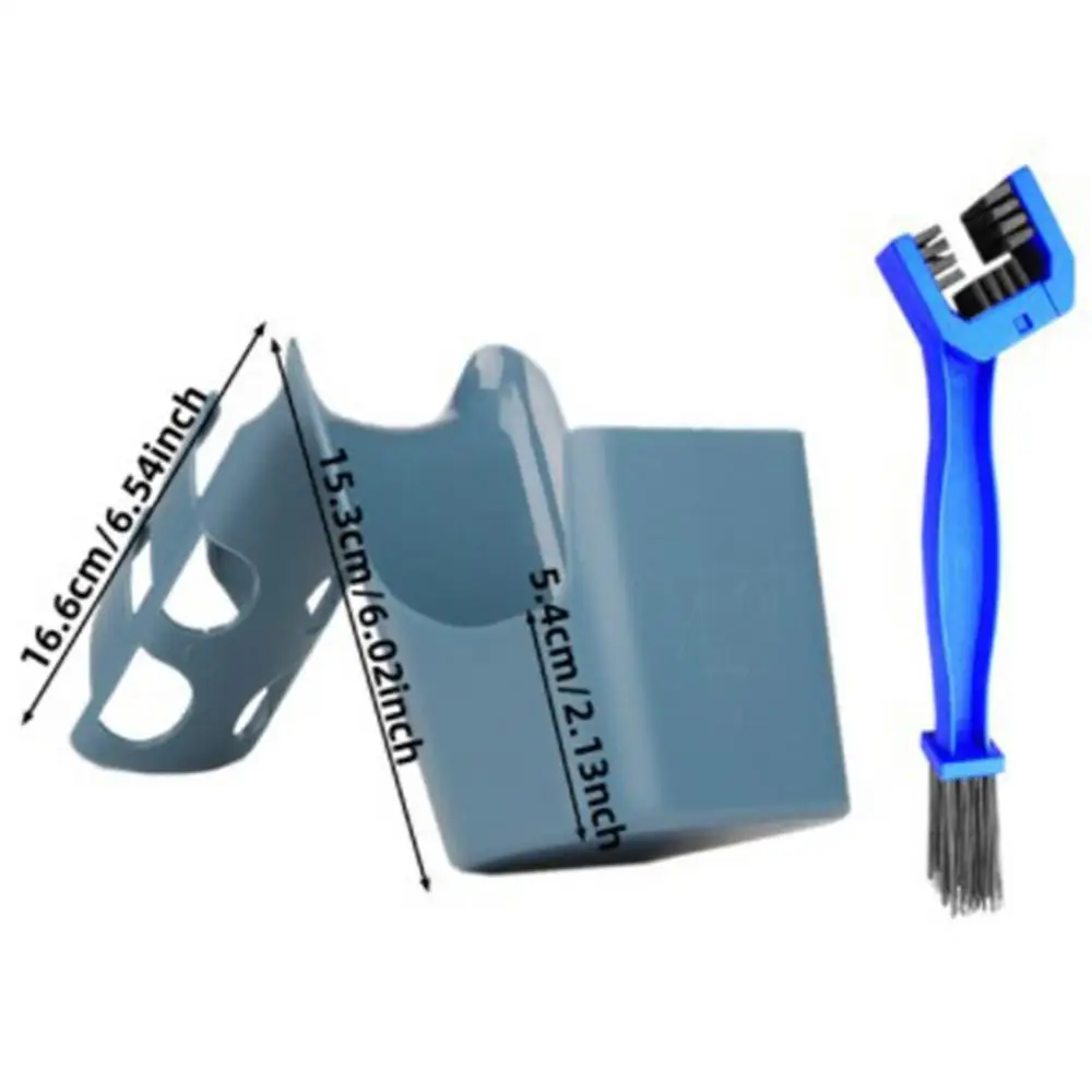 

Motorcycle Bike Chain Oil Storage Box Splash Proof Chain Cleaning Tool Kit with Oil for Cycling Maintenance Accessories