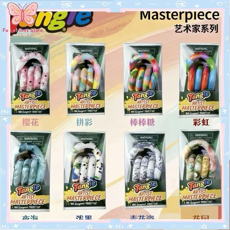 Jouet anti-stress original Tangle Artist-Series, aide à soulager l'anxiété, améliore la concentration, convient aux TDAH, autisme et besoins sensoriels, cadeau idéal pour les fêtes