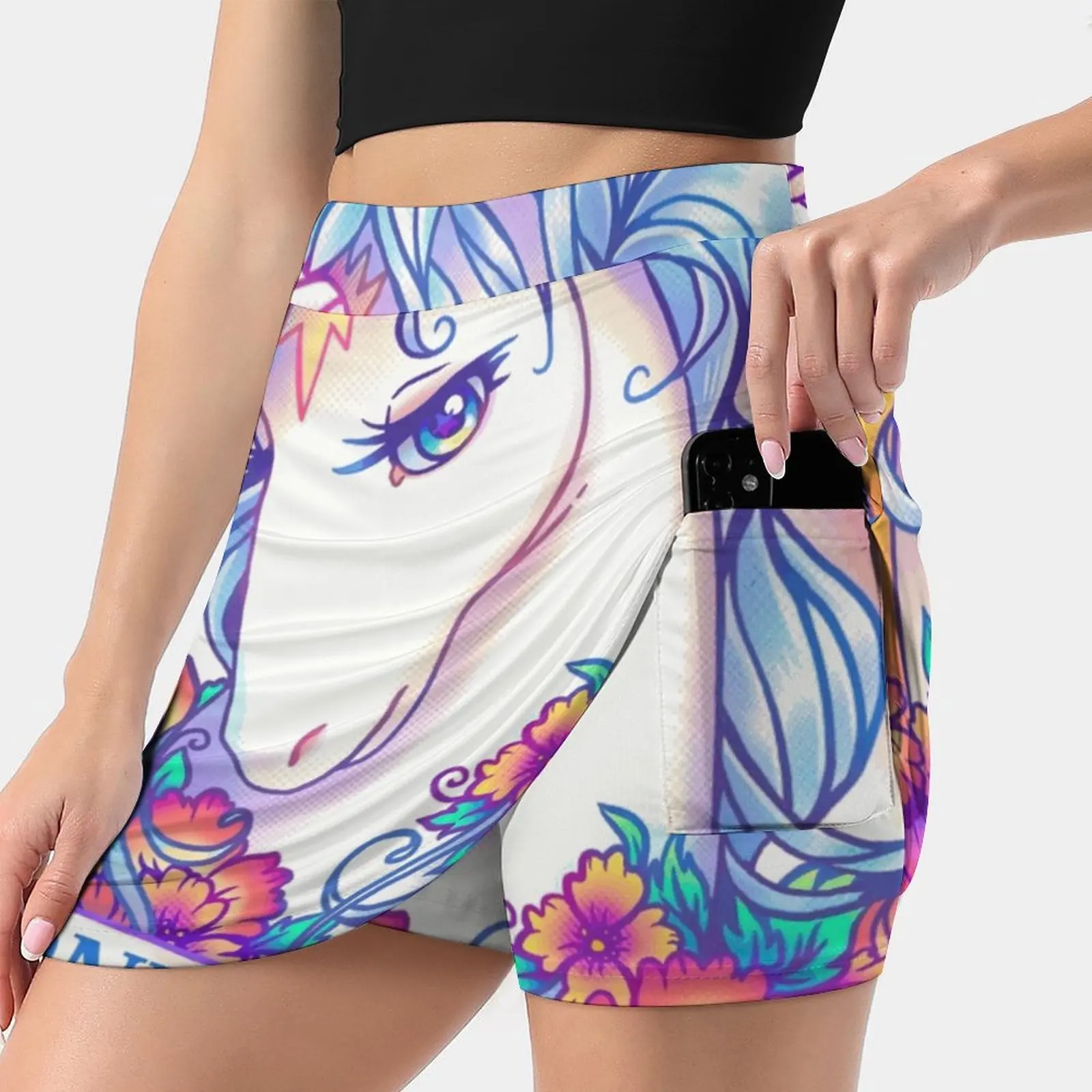 One Of A Kind Creature Women's skirt Sport Skort Skirt With Pocket Fashion Korean Style Skirt 4Xl Skirts Unicorn The Last