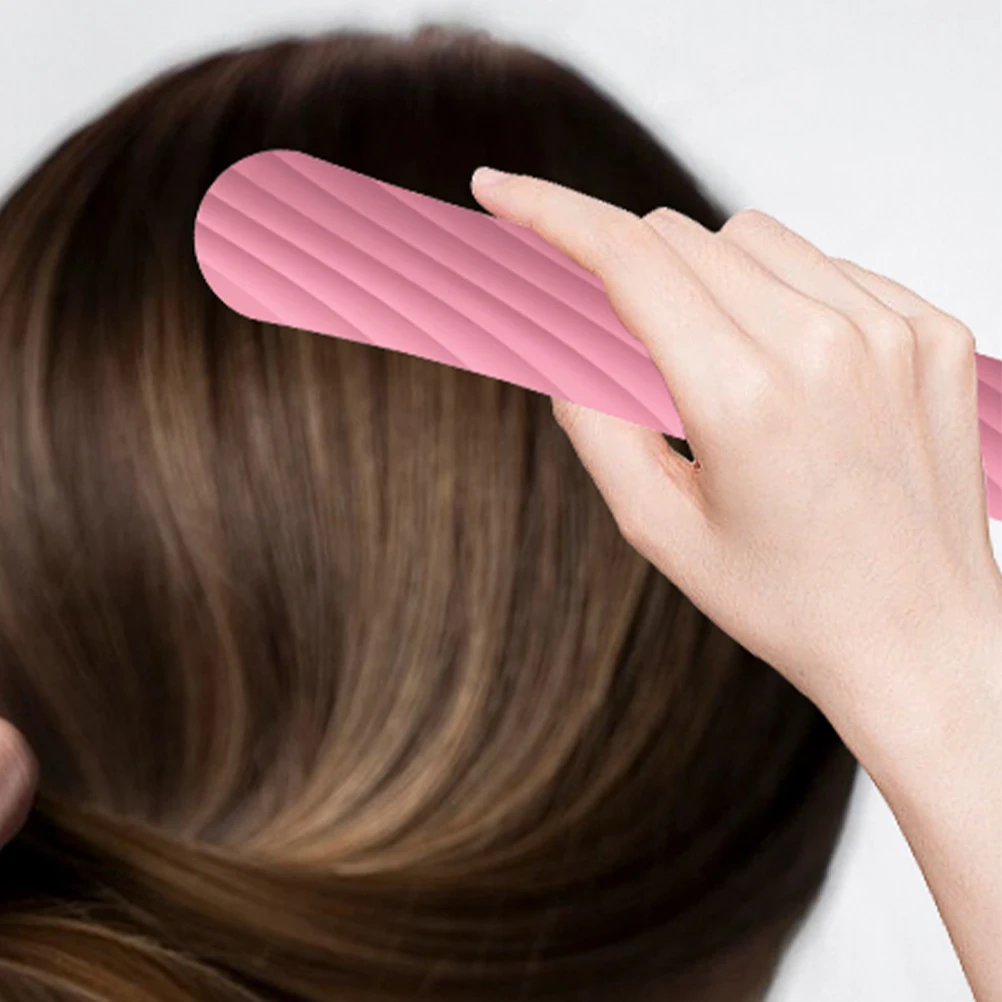 

Pink Hair Women Men Stylist Accessories Straightening Wide Tooth Portable Storage Curly Barber Supplies Silicone Combs