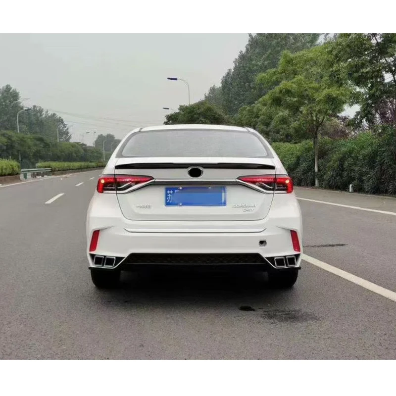 Front and Rear bumper assembly for Toyota corolla 2019-2022 upgrade to Lexus LS style Body kit with grille