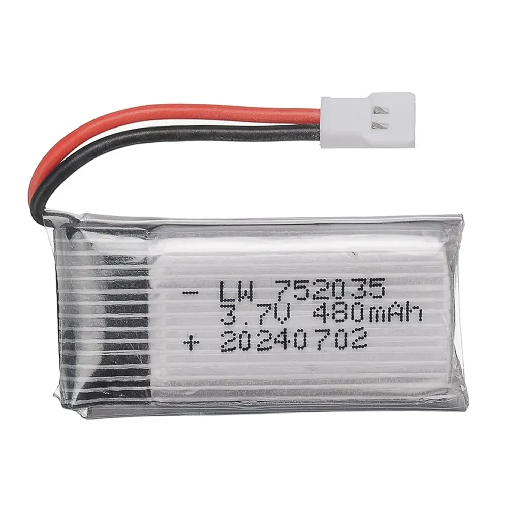 H31 Battery 752035 3.7V 480mAh Rechargeable Lipo Battery For H107 H31 KY101 E33C E33 U816A H6C RC Drone Spare Parts 3.7V Battery