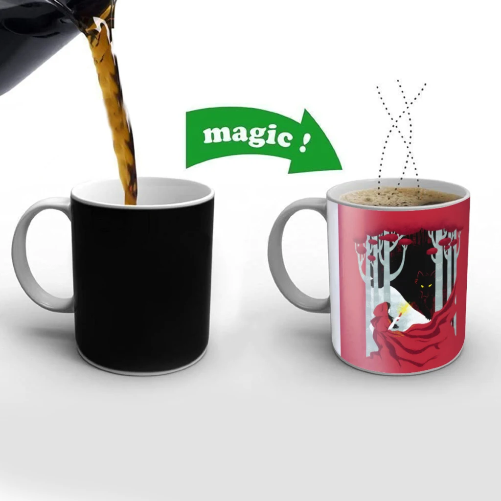 

Into the Woods Creativity Change Color Chang mug Ceramic mug Hot Coffee Cup Breakfast Cup Mug Friend Gift