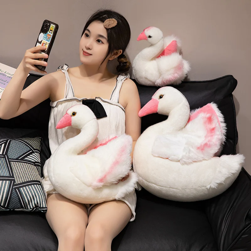 25/35cm Kawaii Realife Swan Plush Toys Cute Lovely Soft Imitation Swan Stuffed Dolls Home Party Decor Plushie Toys