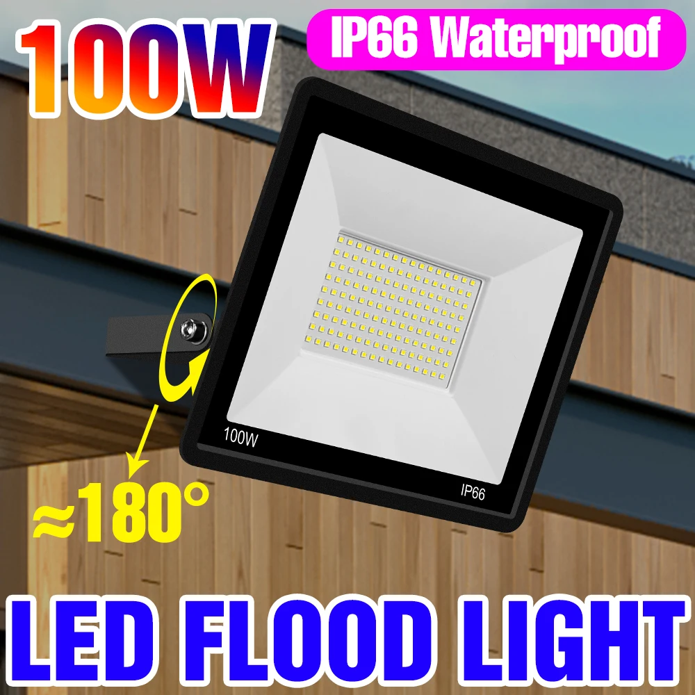 

220V Outdoor LED Flood Light Garden Street Lights 10W 20W 30W 50W 100W LED Wall Lamp Reflector Spotlights Exterior Floodlight