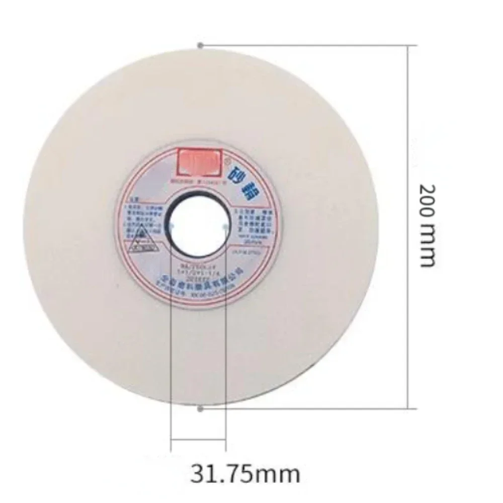 Meule en corindon rouge en céramique, meuleuse de table, 200mm x 6.4mm x 31.75mm