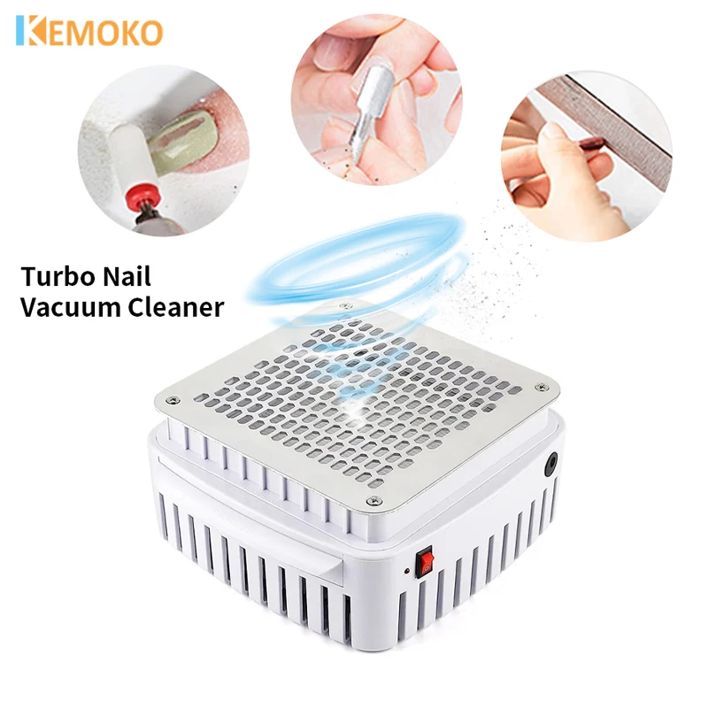 Nail Dust Collector Professional With Filter Built-in Desktop Nail Vacuum Cleaner Gel Nails Manicure For Nails Desk Collector