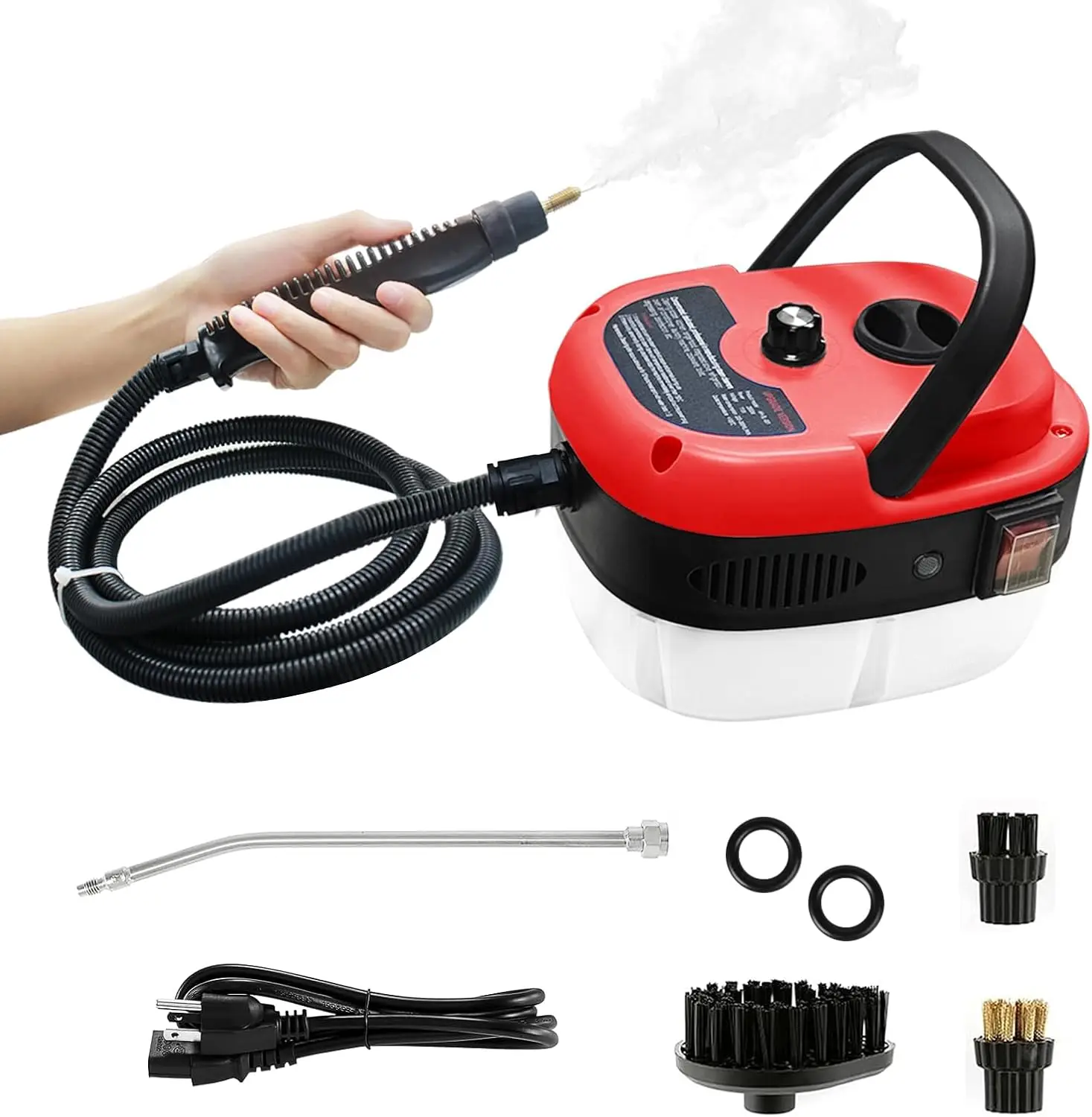 Steam Cleaner,2500W Hand-Held High Pressure Portable Cleaning Machine with  Brush, Steam Cleaner for  Use, Kitchen, , Bathroom,