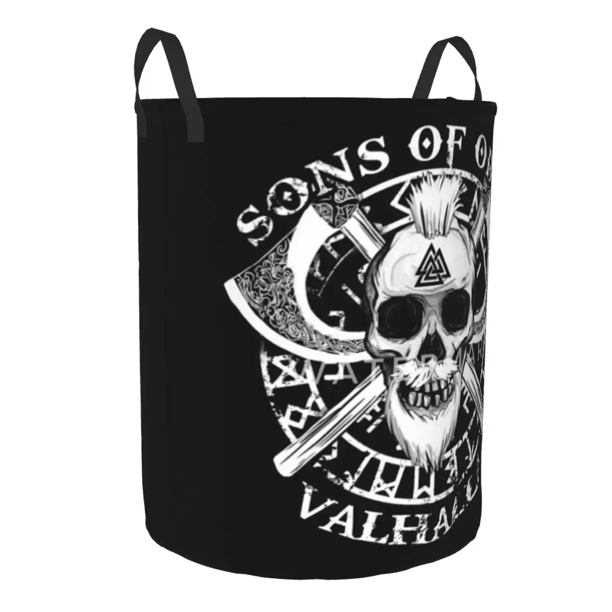 Sons Of Odin Valhalla Chapter Laundry Hamper Large Storage Basket Girls Boys Toy Organizer