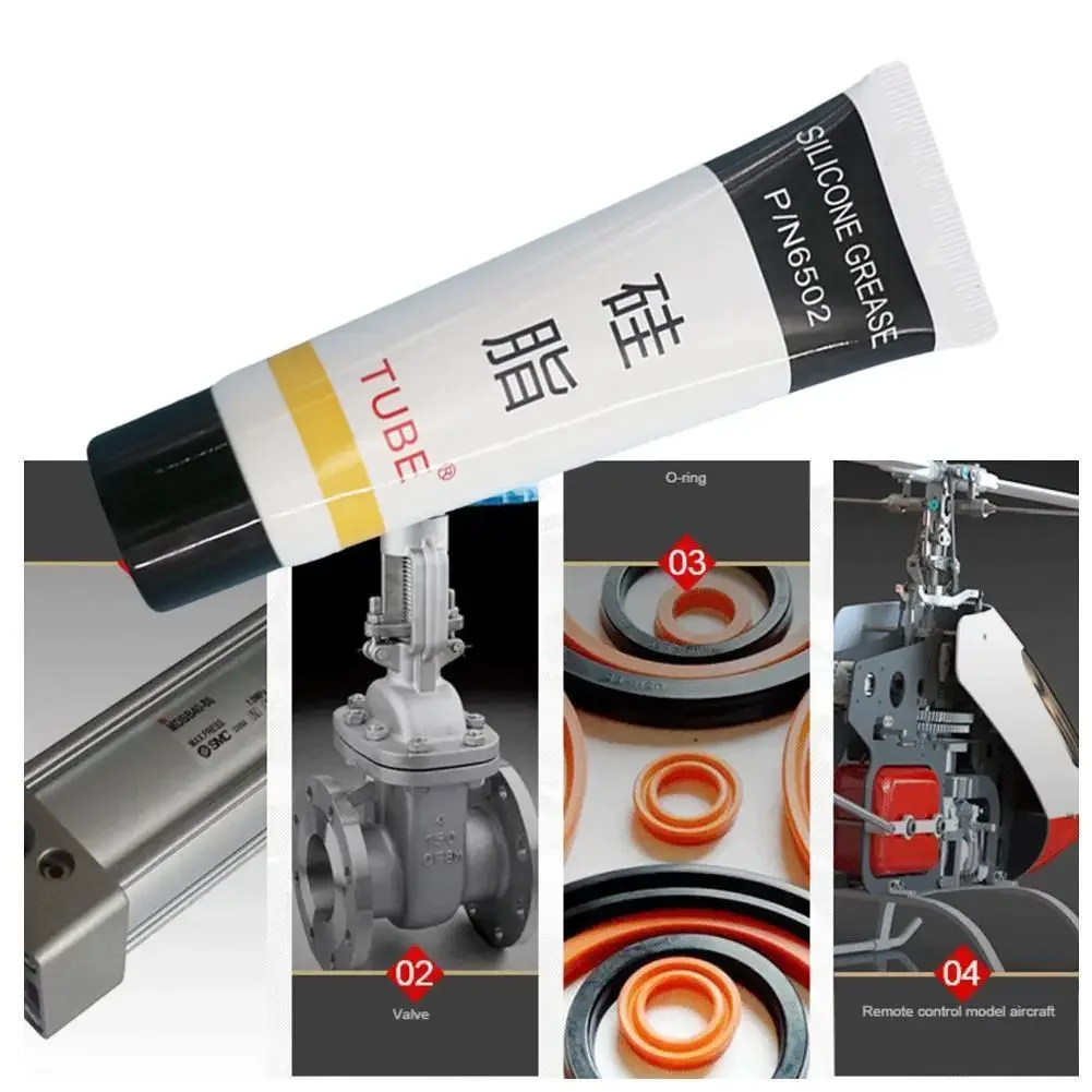 

50g Silicone Grease Lubricant Home Improvement Hardware Food Grade Silicone Fat For O-Rings & Faucets - Waterproof Lubricant