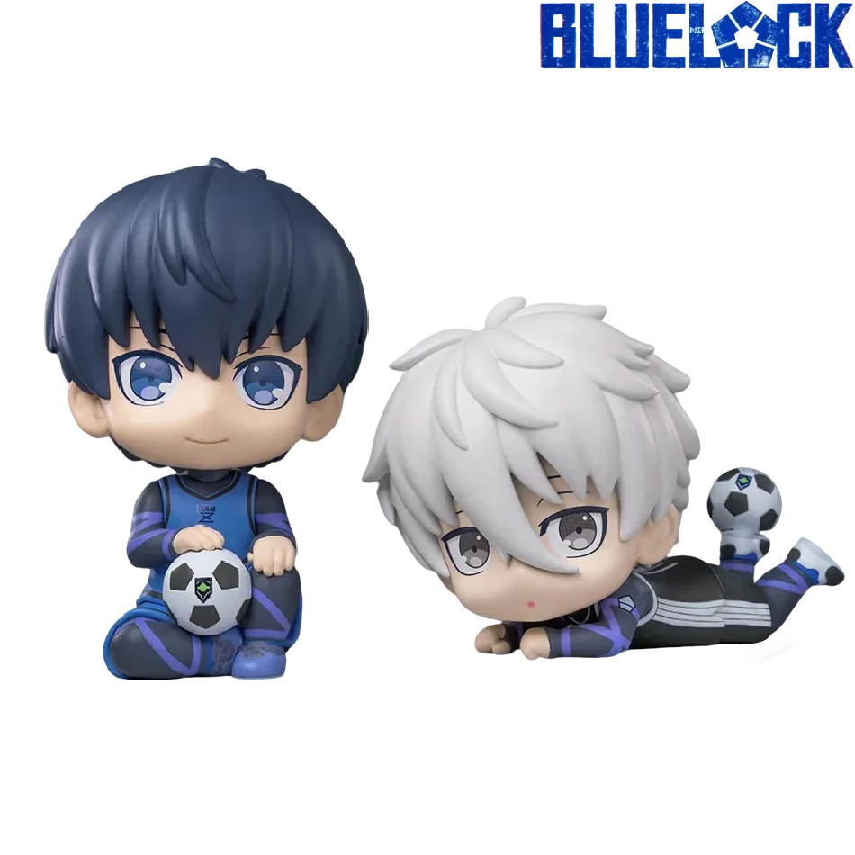 2 Arten Blue Lock Anime-Figur Look Up Isagi Yoichi Actionfigur Japanische Fußball-Figur PVC Erwachsenen-Sammelmodell Spielzeug