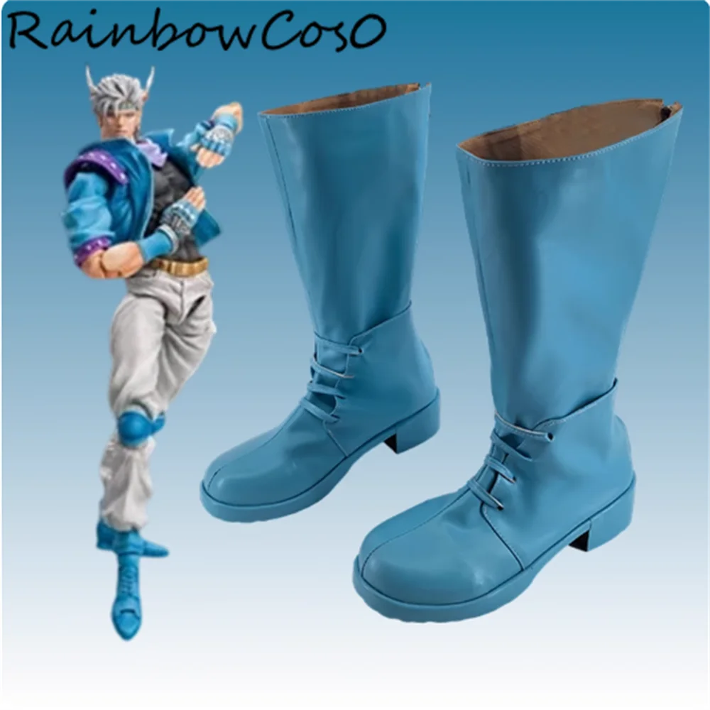

Caesar Anthonio Zeppeli JoJo's Bizarre Adventure Cosplay Shoes Boots Game Anime Party Halloween RainbowCos0 W5043