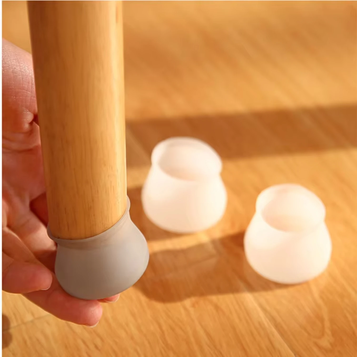 

4PCS Chair Feet Protective Cover Silicone Table Leg Caps non-slip Foot Mat Silent Wear-resistant Pad Use