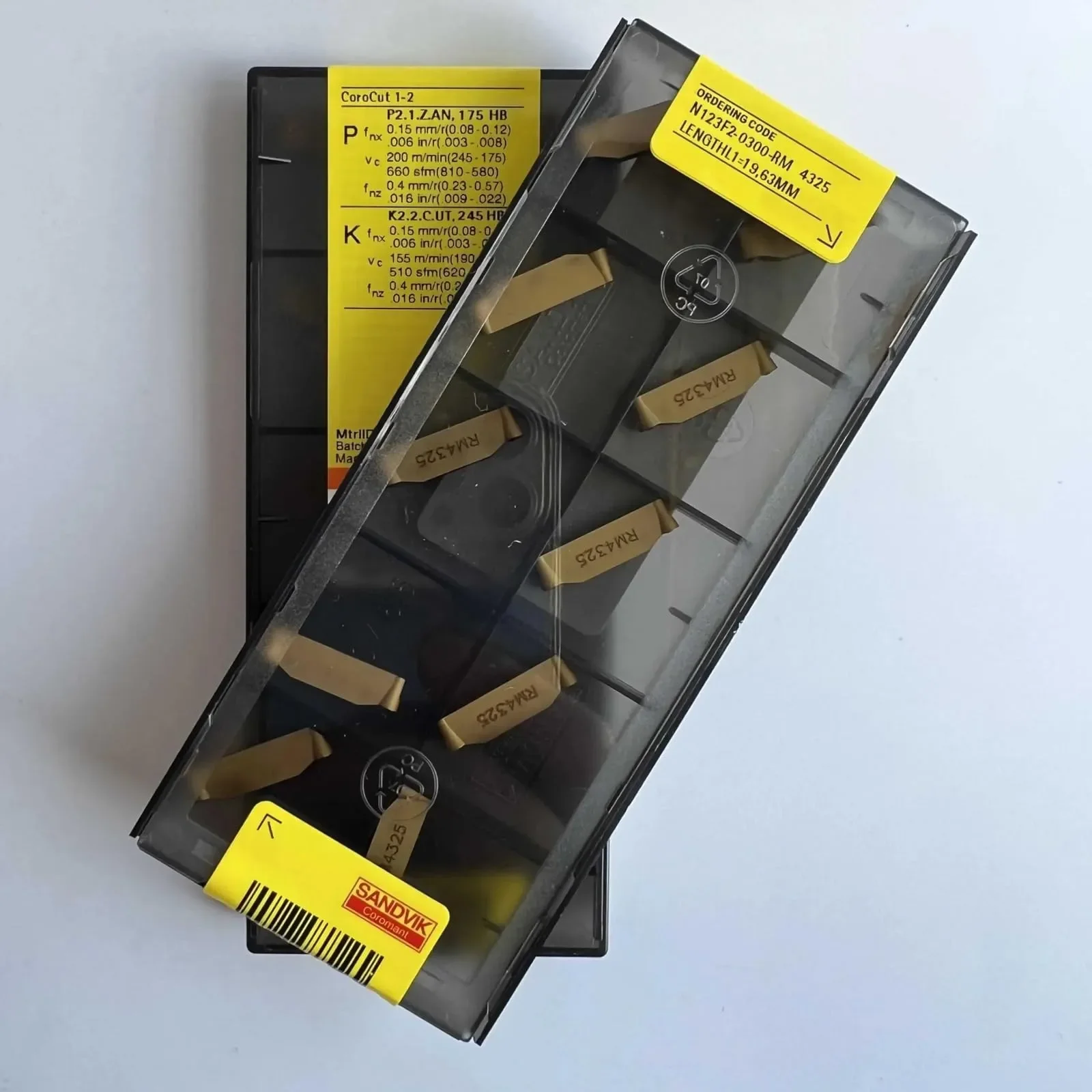 

SANDVIK / N123F2-0300-RM 4325 / Твердосплавные пластины для ЧПУ, 10 шт.