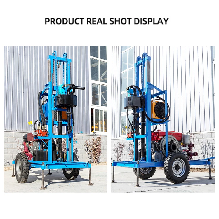 2025200M 300M Impianto di perforazione Impianto di perforazione per pozzi d'acqua Macchina/Motore diesel Piccoli impianti di perforazione per pozzi d'acqua in vendita