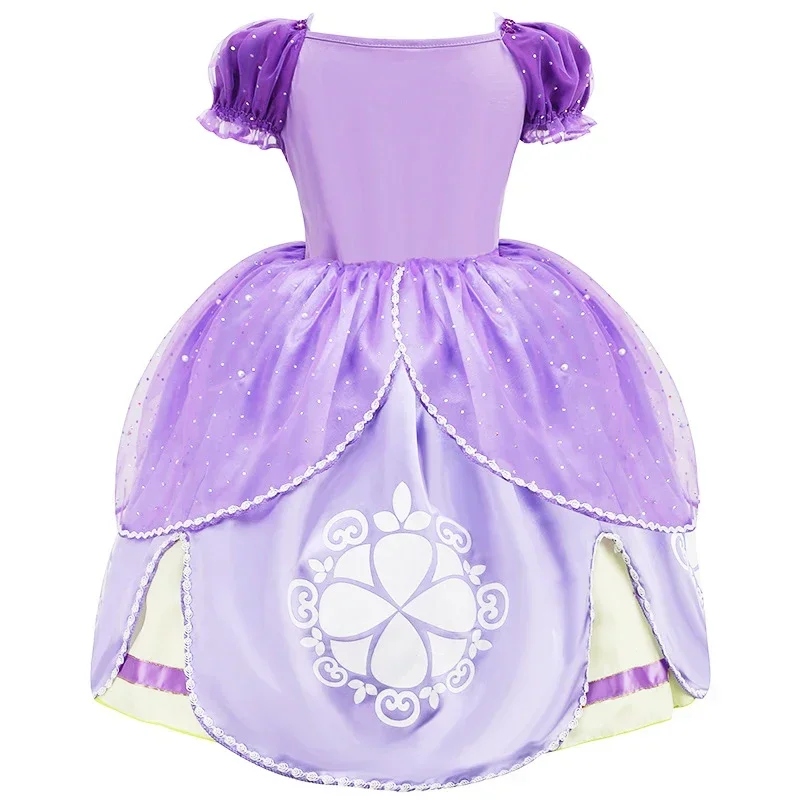 3 6 8 10 anni ragazze Sofia Dress bambini Halloween Birthday Party Princess Costume Summer Sophia Puff Sleeve Ball Gown