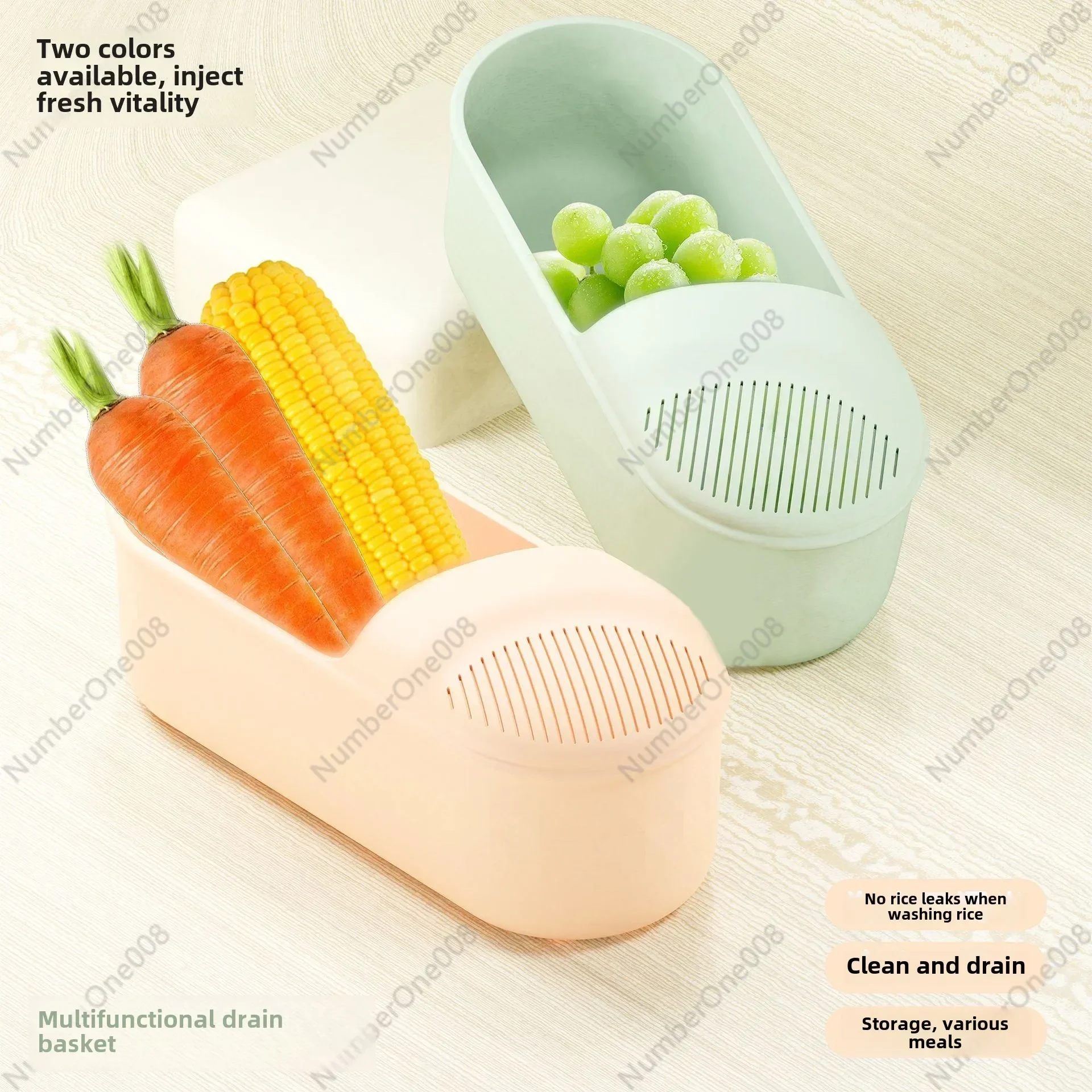 Kitchen Wash Vegetable Basket, Fruit Rectangular Vegetable Basket, Vegetable Basket Drain Basket Customization
