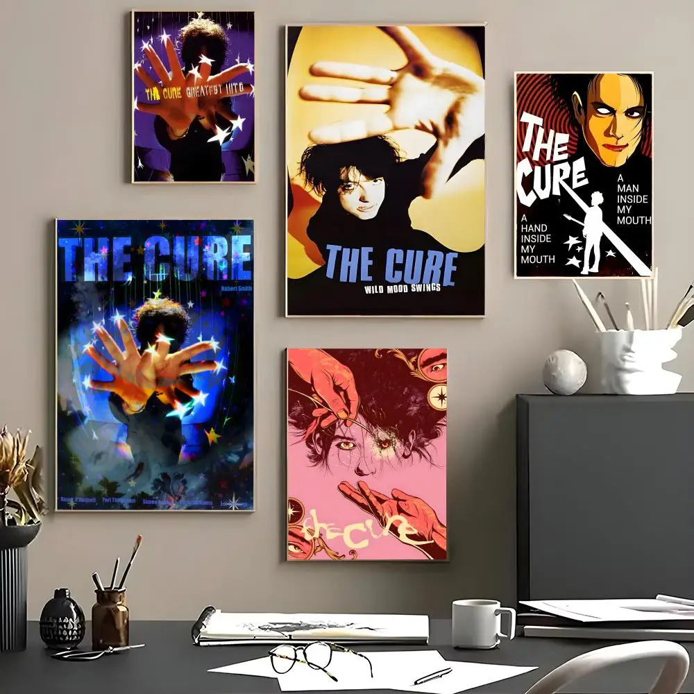 Musik – T-The Cures Poster, Leinwand-Wandkunst-Poster für Schlafzimmer, Wohnzimmer, Heimdekoration