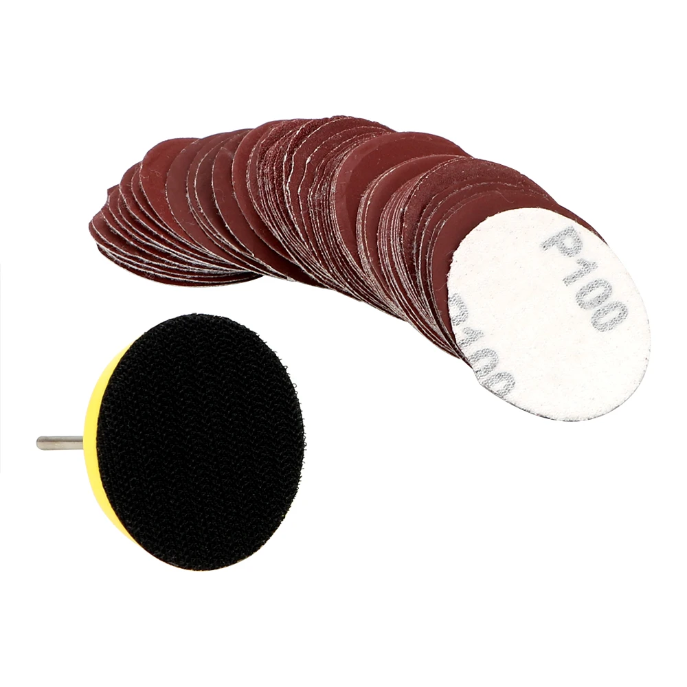 Lixar Disc Set 60 Pcs/Set 100/240/600/800/1000/2000 Grados para Madeira Ferramentas de Limpeza Lixa Disco 2 polegada Lixar