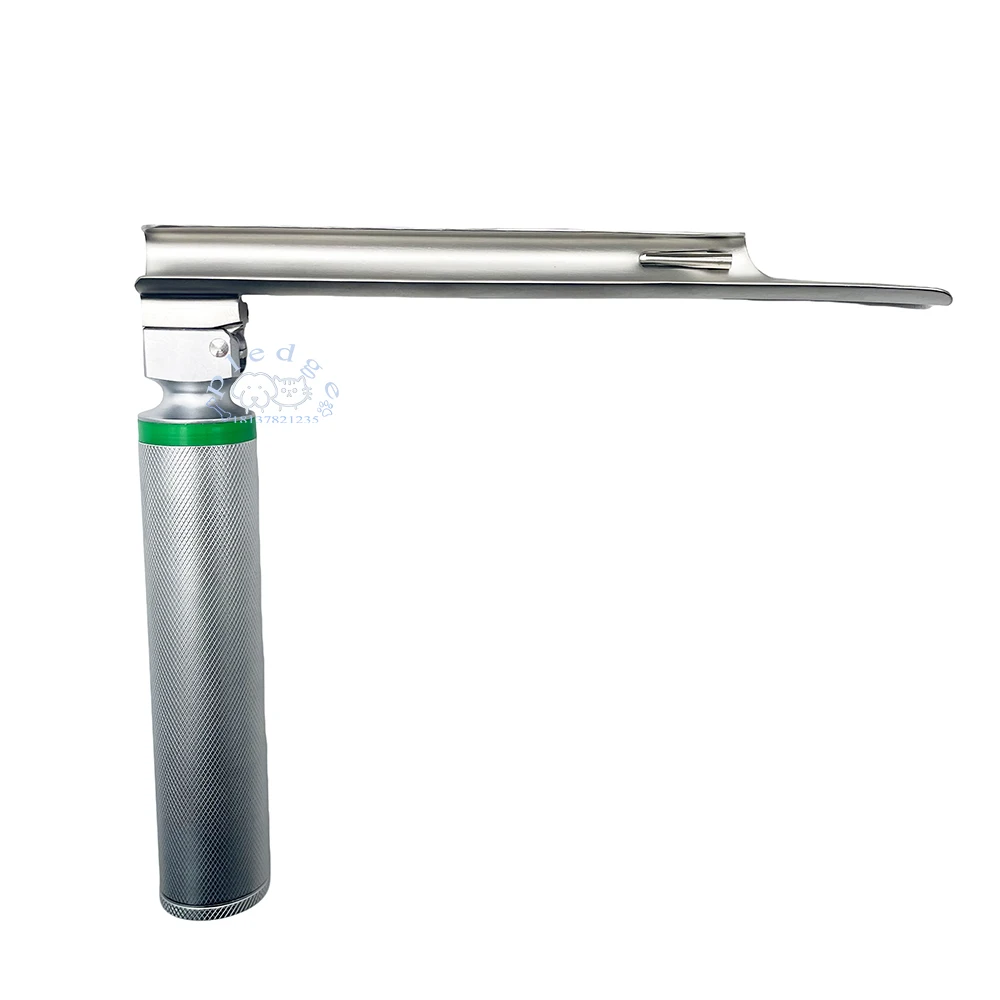 Professionelle Katzen- und Hunde-Laryngoskope mit Glasfaser, 5-Klingen-Design für rechte Seite, Laryngoskopie, Tieranästhesie-Laryngoskop – Detail 8