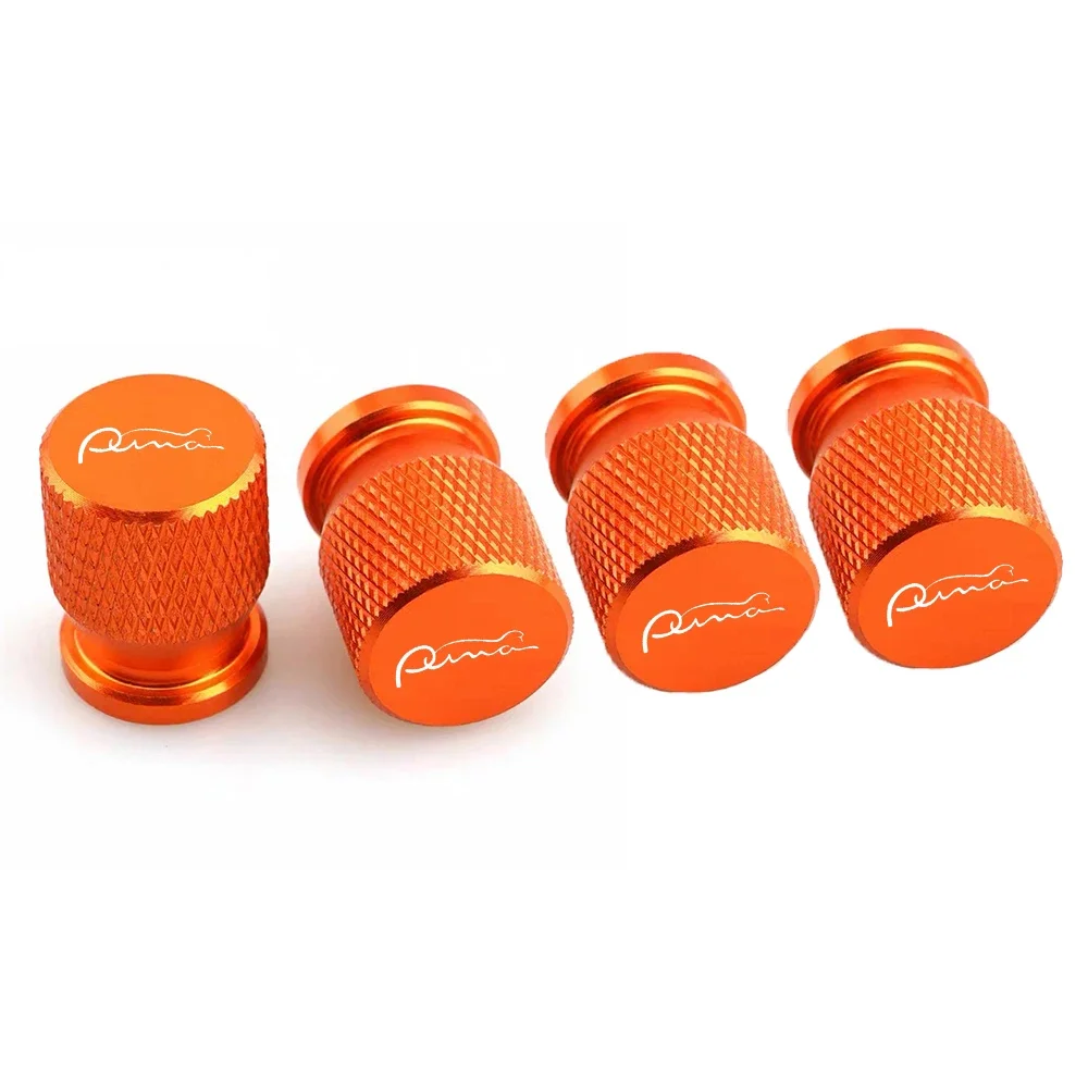 4pcs Car Wheel Tire Valve Caps Tyre Stem Covers Aluminum Alloy Airdust Waterproof for Ford PUMA car accessories