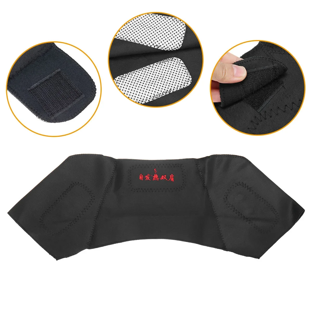 1PC Tourmaline Self-heating Heat Therapy Pad for Men and Women,Shoulder Protector,Support Brace,Pain Relief, Magnet Heated Belt