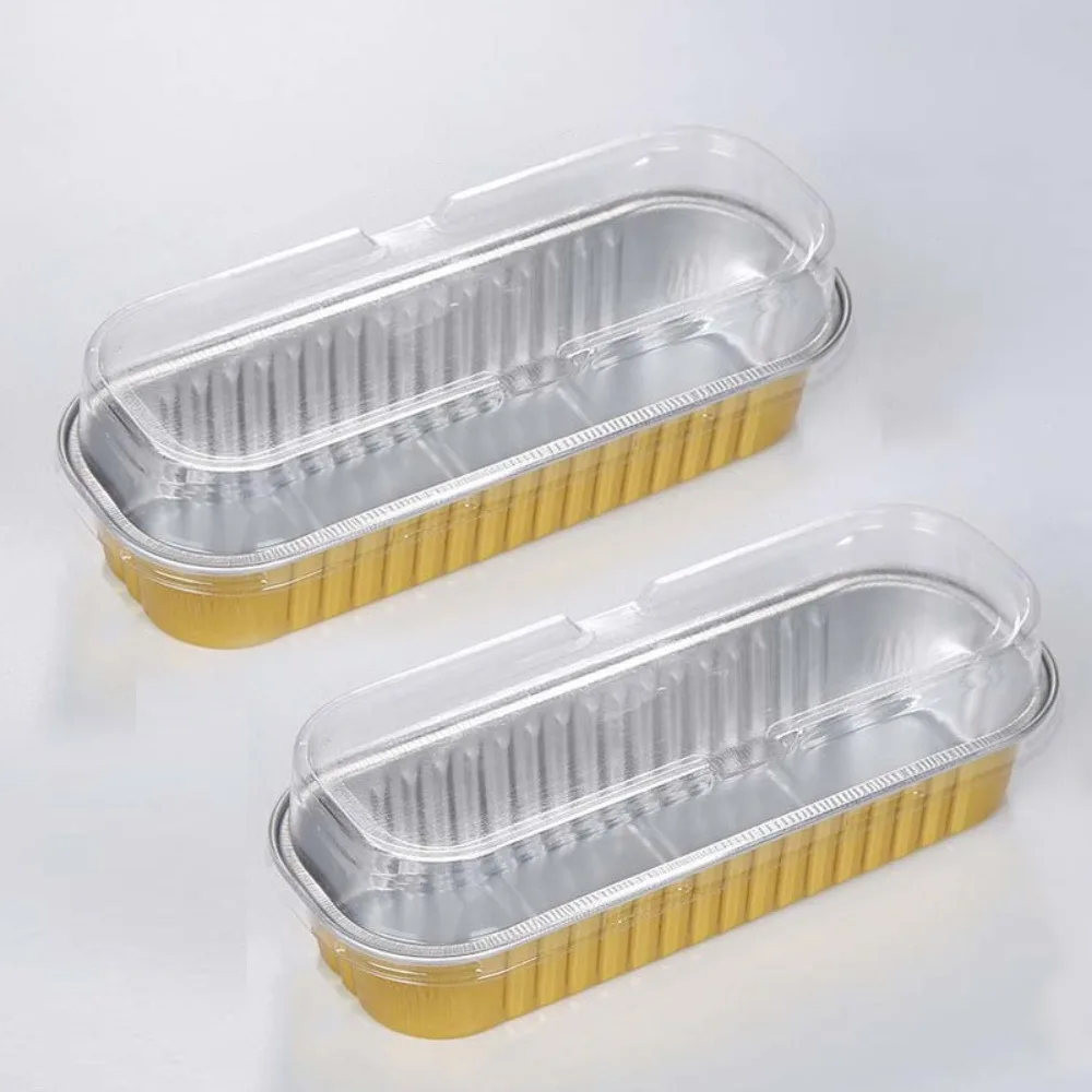 10pcs Thickened Rectangle Muffin Cupcake Party Tray Brown Letters Baking Cup Case Cupcake Liner Party 2