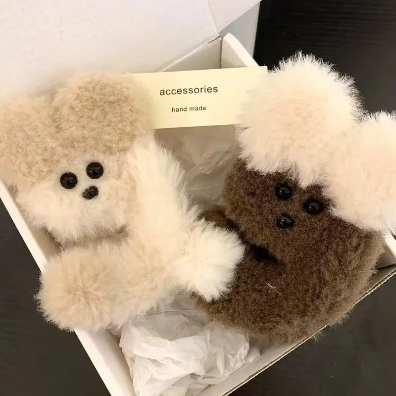 

1pc Autumn and Winter New Plush Grab Clip for Women's High End Cute Hairpin, Shark Hair Grab Clip at the Back of the Head